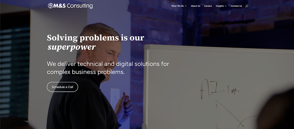 M&S Consulting collateral application