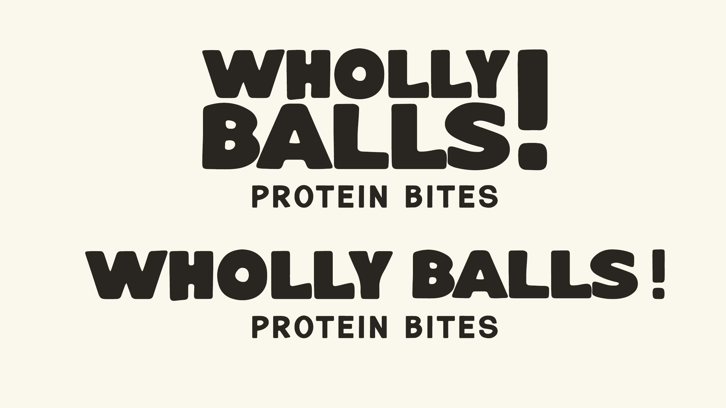 Wholly Balls logo lockups