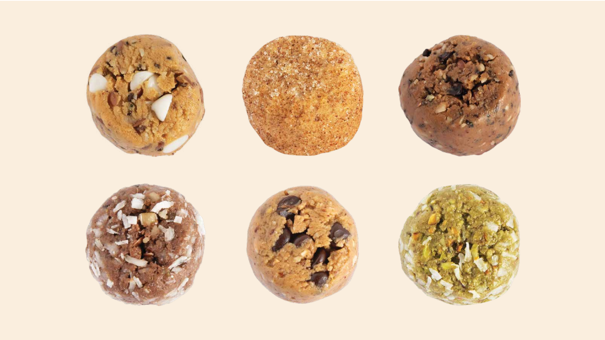 Wholly Balls protein bite product photography