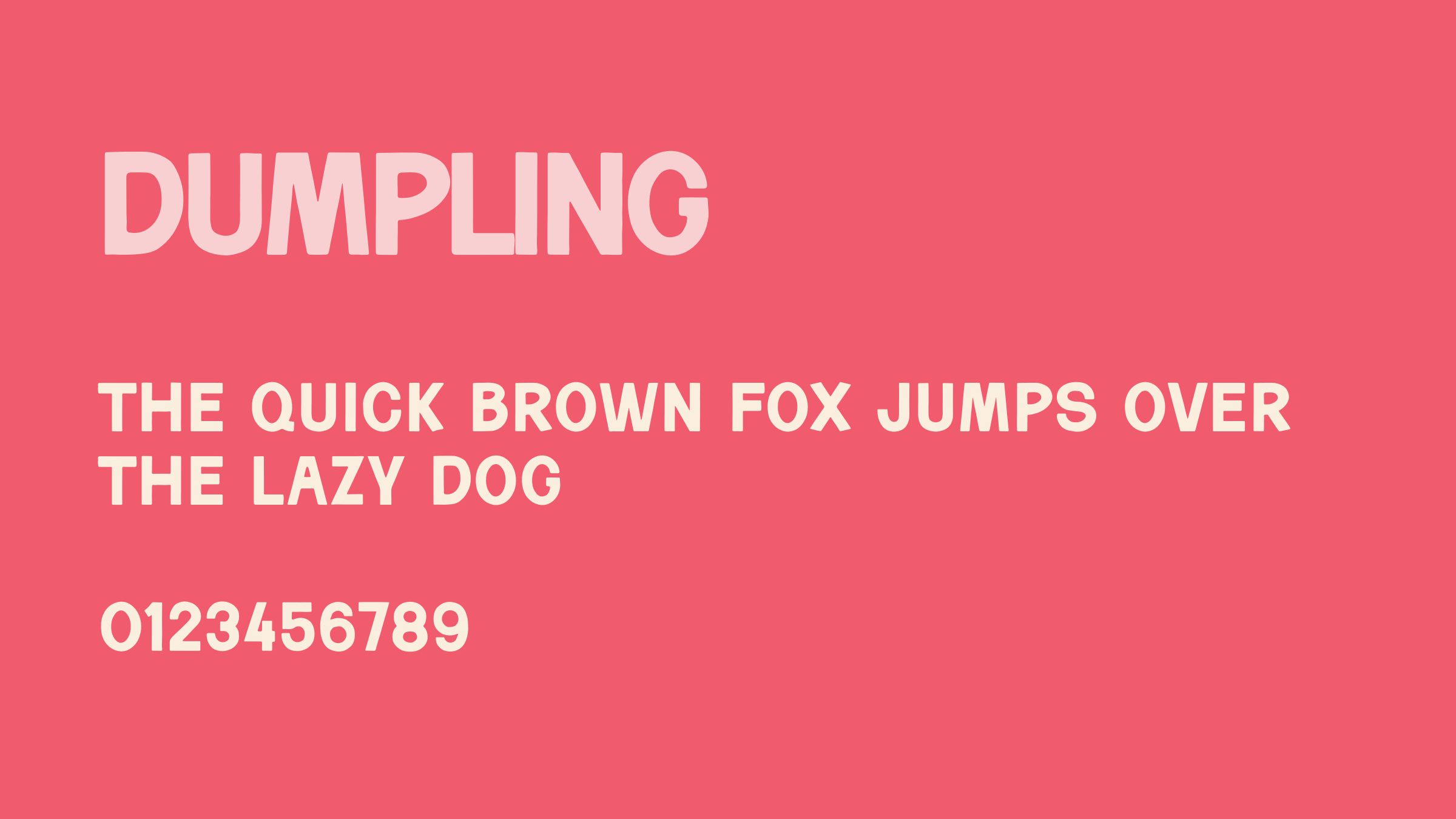 Wholly Balls Dumpling typography sample