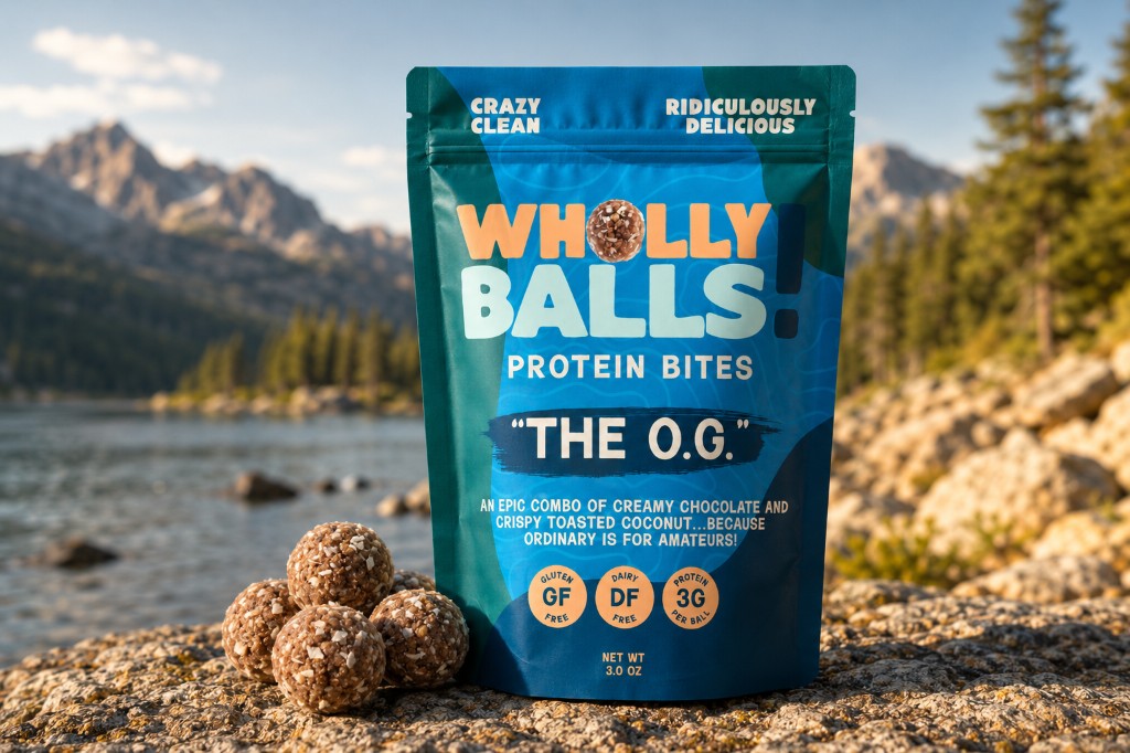 Wholly Balls product packaging mockup
